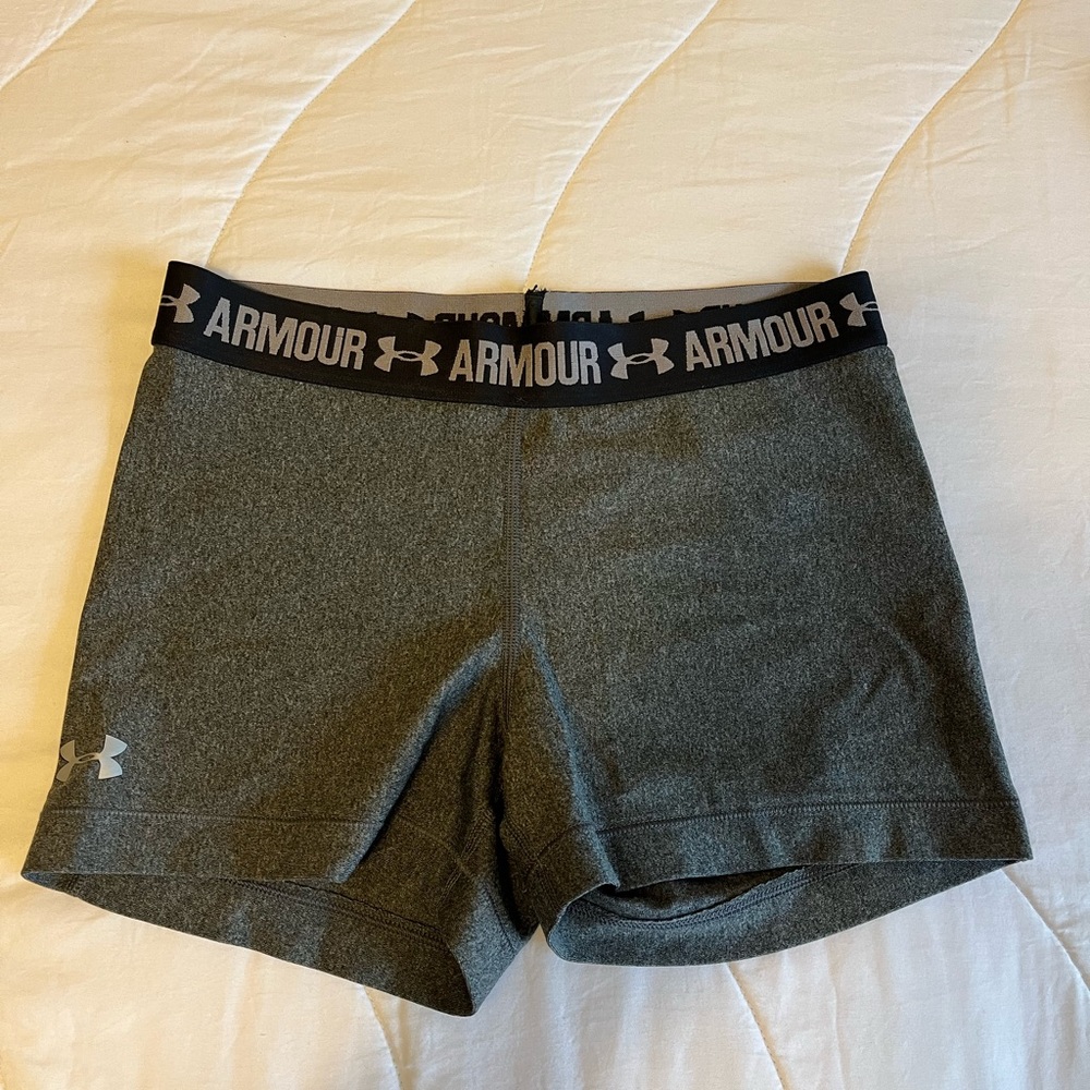Grey Under Armour Compression Shorts